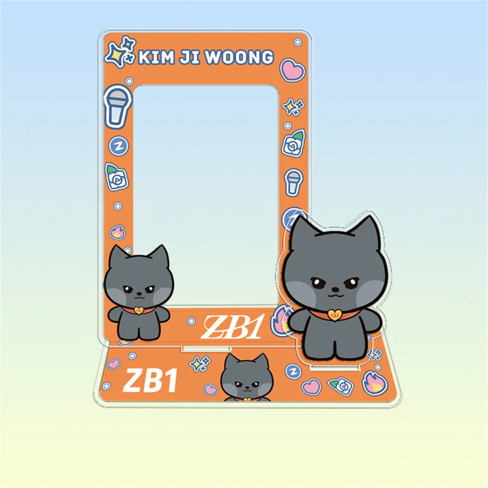 Hot Sale Babymonster ATEEZ CORTIS BINI ZB1 Card Holder Stand Figure TWS KATSEYE NMIXX Cards Sleeve Stand Board Fans Gift Decor otakupop.store