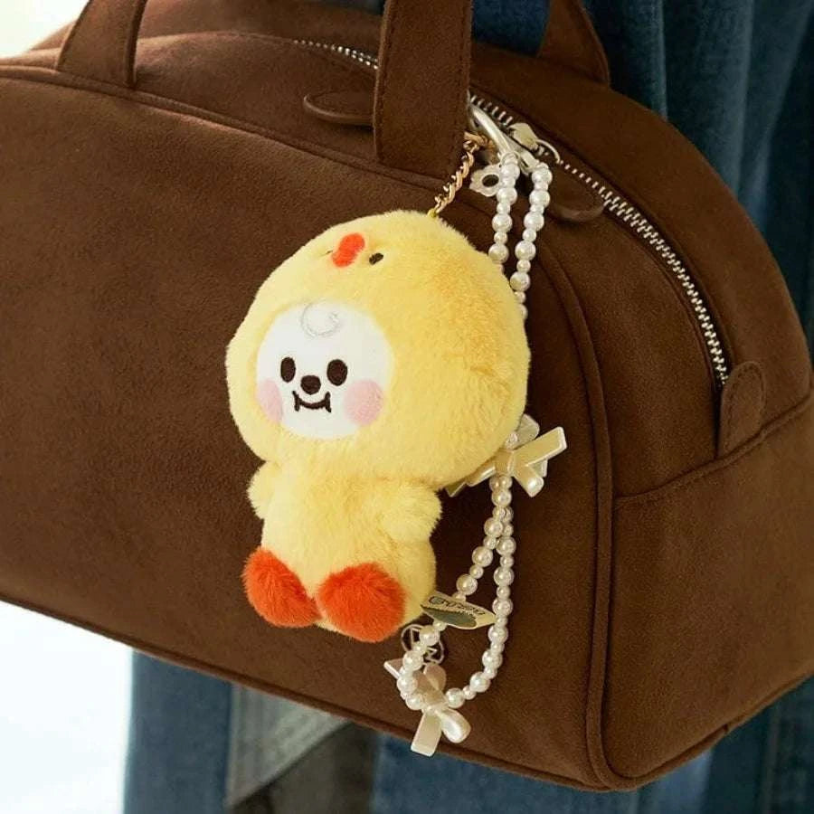 Porte-clés peluche BT-21 KPOP en polyester avec coton PP, cadeau suspendu, collection ARMY unisexe