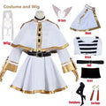 Sousou No Frieren Cosplay Costume Wig Shoes Anime Figures Magician Dress Elf Ear Halloween Party Charistmas for Women otakupop.store