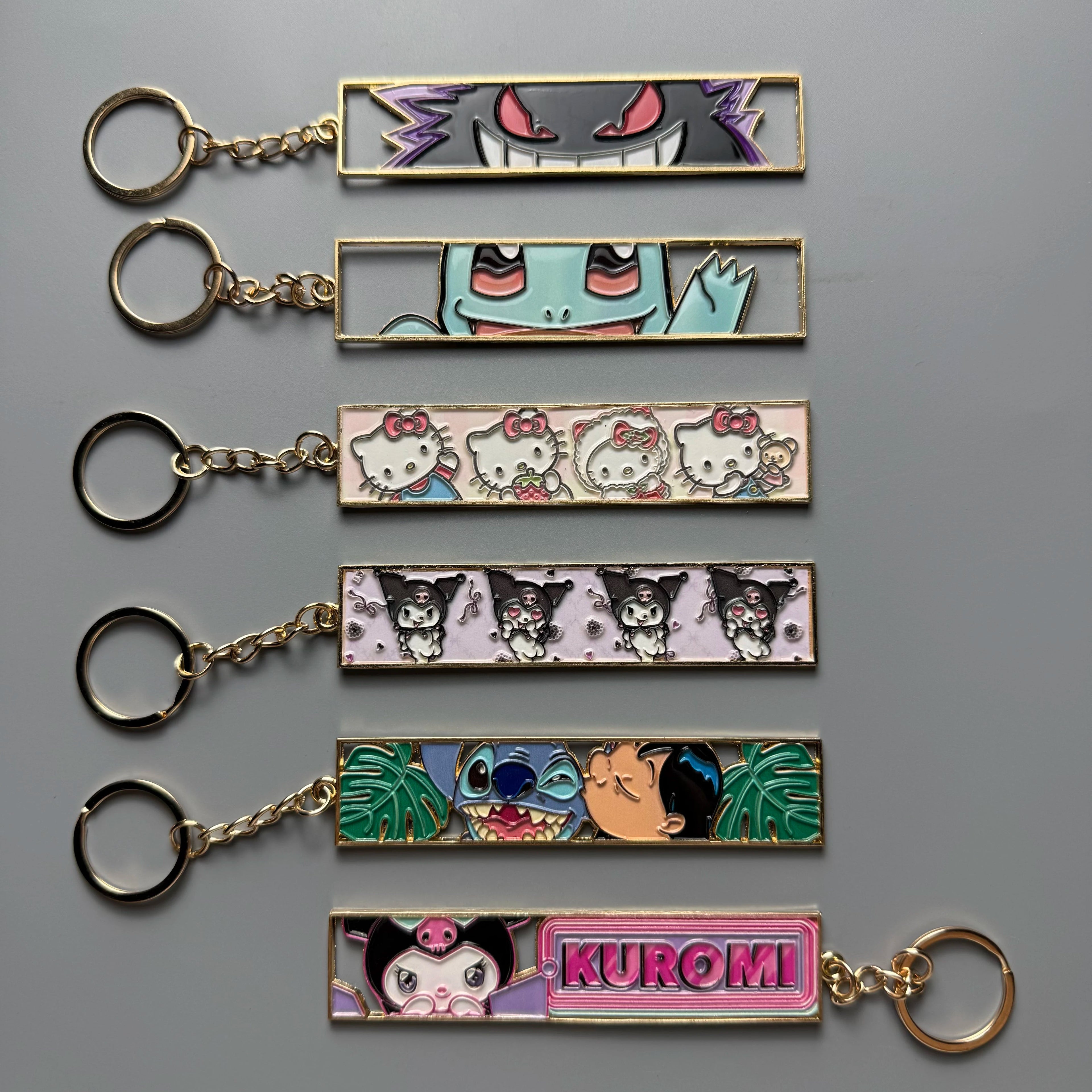 Anime Metal Hollow Out Keychains Bookmark Cute Jet Manga Fashion Bag Key Tag Jewelry Accessory Key Ring Holder Gift Anime otakupop.store