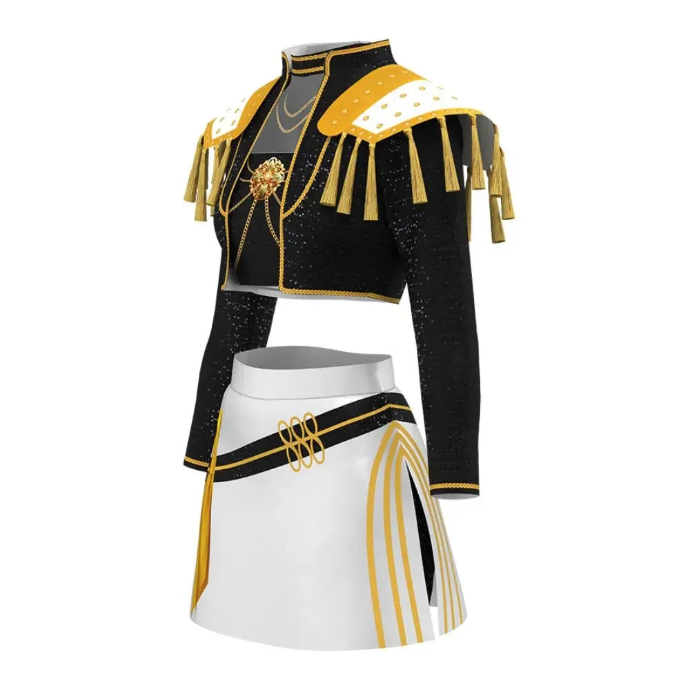 Kids Rumi Zoey Mira Demon Hunters Kpop Cosplay Costume for Child Girls Printed Clothing Roleplay Outfits Halloween Carnival Suit otakupop.store