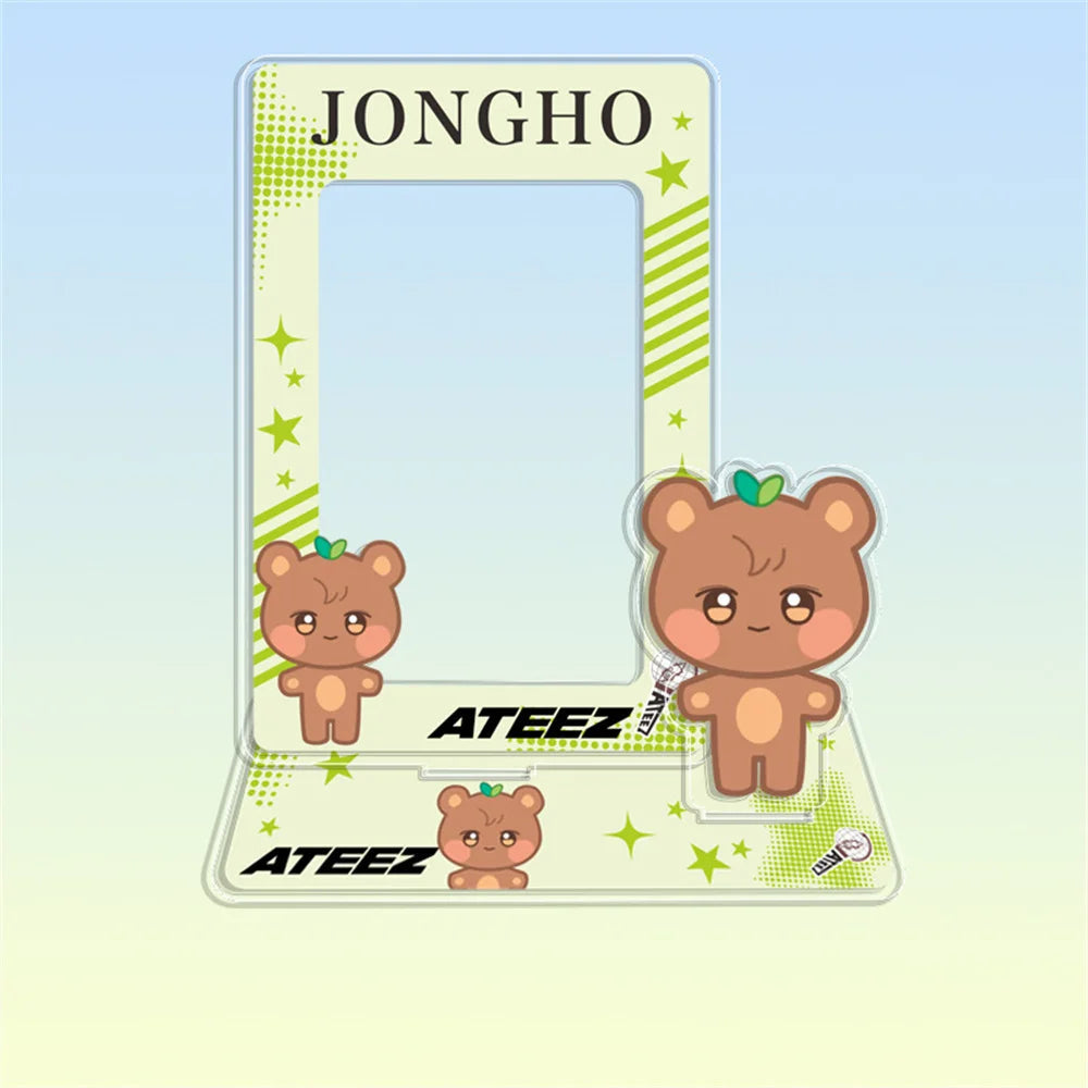 Hot Sale Babymonster ATEEZ CORTIS BINI ZB1 Card Holder Stand Figure TWS KATSEYE NMIXX Cards Sleeve Stand Board Fans Gift Decor otakupop.store
