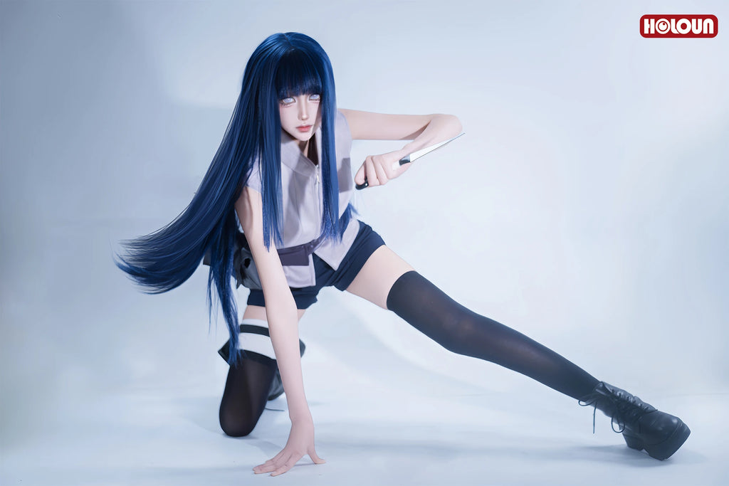 Costume Cosplay Hyuga Hinata – Naruto | Tenue + Perruque