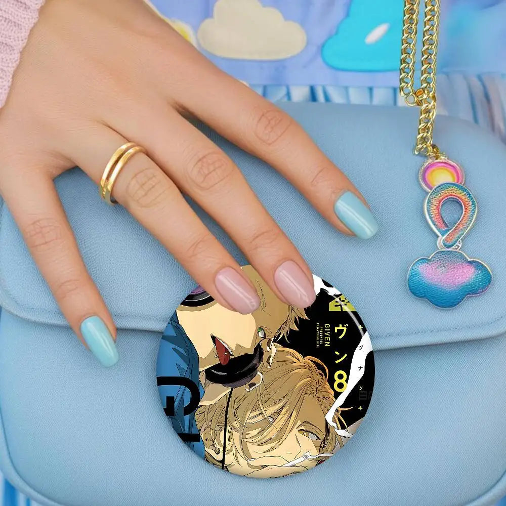 Given Manga Vai Receber Anime Creative Pins Funny Round Snap-in Brooch Badge Backpack Hat Accessories Jewelry Gifts For Friend otakupop.store