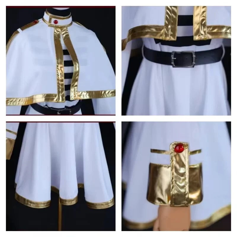 Sousou No Frieren Cosplay Costume Wig Shoes Anime Figures Magician Dress Elf Ear Halloween Party Charistmas for Women otakupop.store