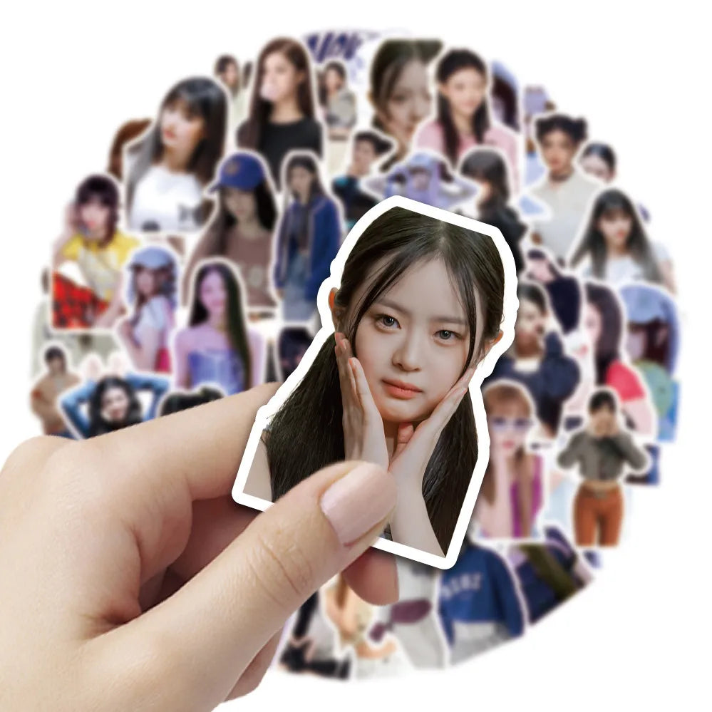 Pack 50 Stickers New Jeans – Autocollants K-pop Cartoon pour Laptop, Téléphone & Journal