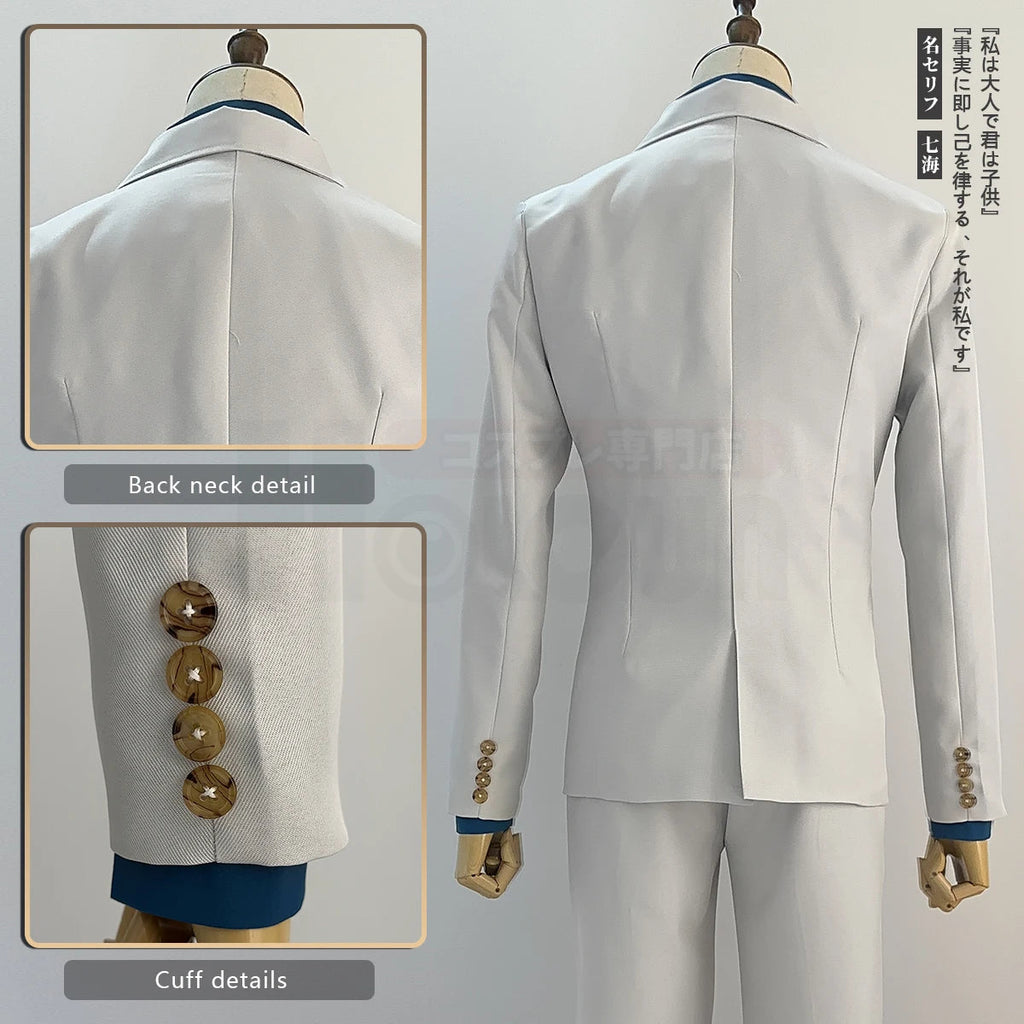 HOLOUN Jujutsu JJK Manga Anime Nanami Kento Cosplay Costume Wig Suit Vest Pants Uniform Rose Net Synthetic Halloween Christmas otakupop.store