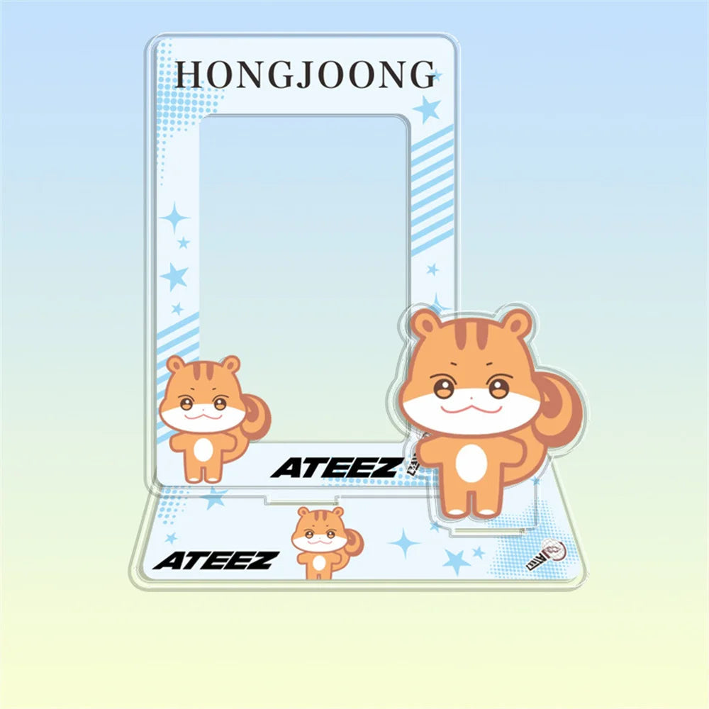Hot Sale Babymonster ATEEZ CORTIS BINI ZB1 Card Holder Stand Figure TWS KATSEYE NMIXX Cards Sleeve Stand Board Fans Gift Decor otakupop.store