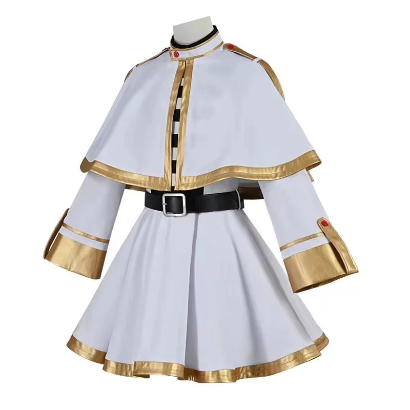 Sousou No Frieren Cosplay Costume Wig Shoes Anime Figures Magician Dress Elf Ear Halloween Party Charistmas for Women otakupop.store