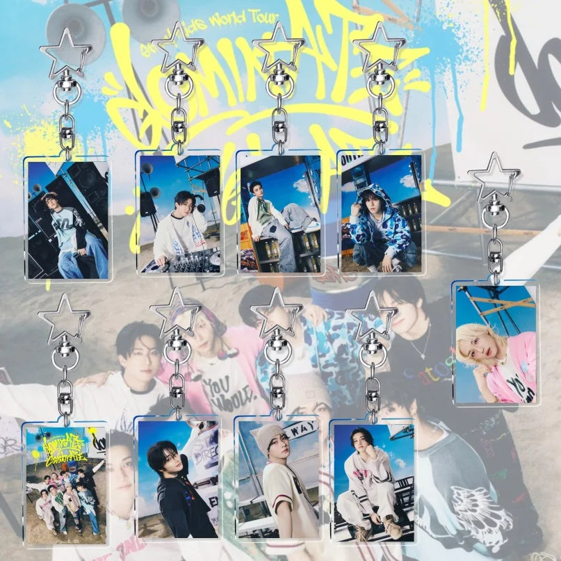 K-POP Stray Kids  Acrylic Keychain SKZOO Huang Xuanchen's New AlbumCelebrate KARMA Accessories  Keychain Accessories Gifts otakupop.store