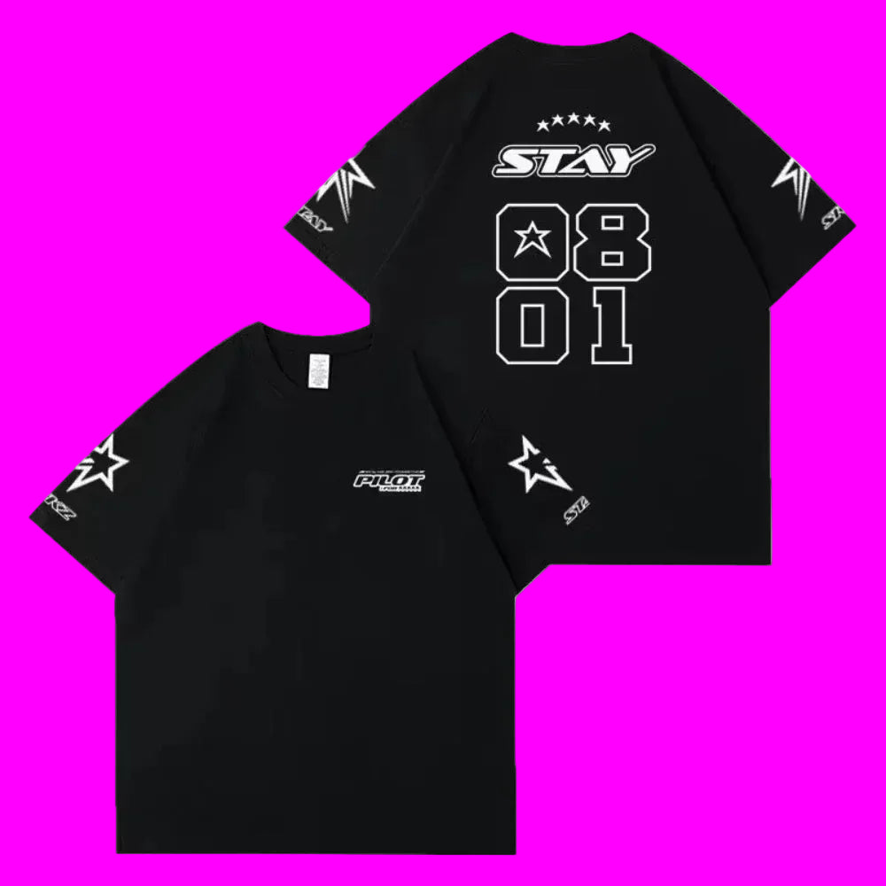 Kpop Stay T-shirt for Men and Women Summer Pure Cotton Clothing Casual Fashion Short Sleeve T-shirt Streetwear Fan Gifts Unisex otakupop.store