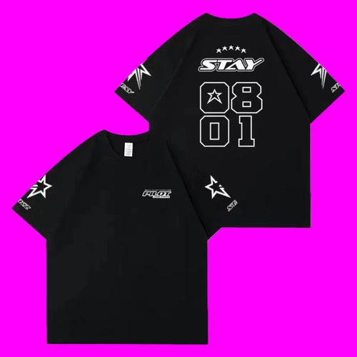 Kpop Stay T-shirt for Men and Women Summer Pure Cotton Clothing Casual Fashion Short Sleeve T-shirt Streetwear Fan Gifts Unisex otakupop.store