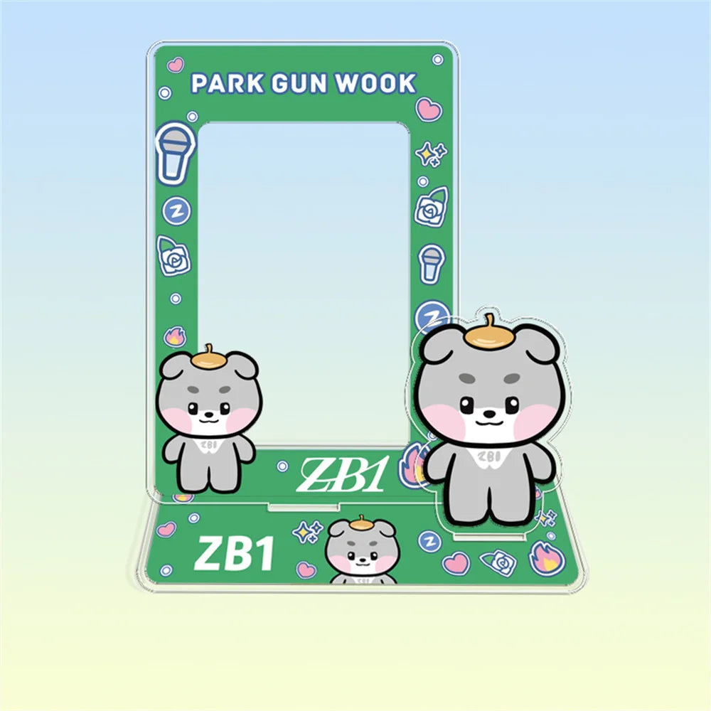 Hot Sale Babymonster ATEEZ CORTIS BINI ZB1 Card Holder Stand Figure TWS KATSEYE NMIXX Cards Sleeve Stand Board Fans Gift Decor otakupop.store