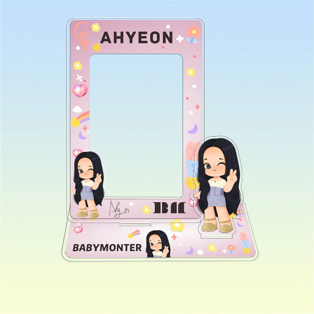 Hot Sale Babymonster ATEEZ CORTIS BINI ZB1 Card Holder Stand Figure TWS KATSEYE NMIXX Cards Sleeve Stand Board Fans Gift Decor otakupop.store