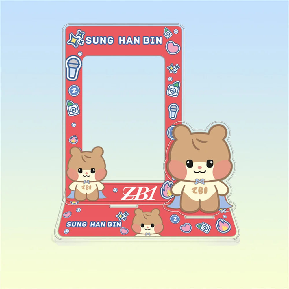 Hot Sale Babymonster ATEEZ CORTIS BINI ZB1 Card Holder Stand Figure TWS KATSEYE NMIXX Cards Sleeve Stand Board Fans Gift Decor otakupop.store