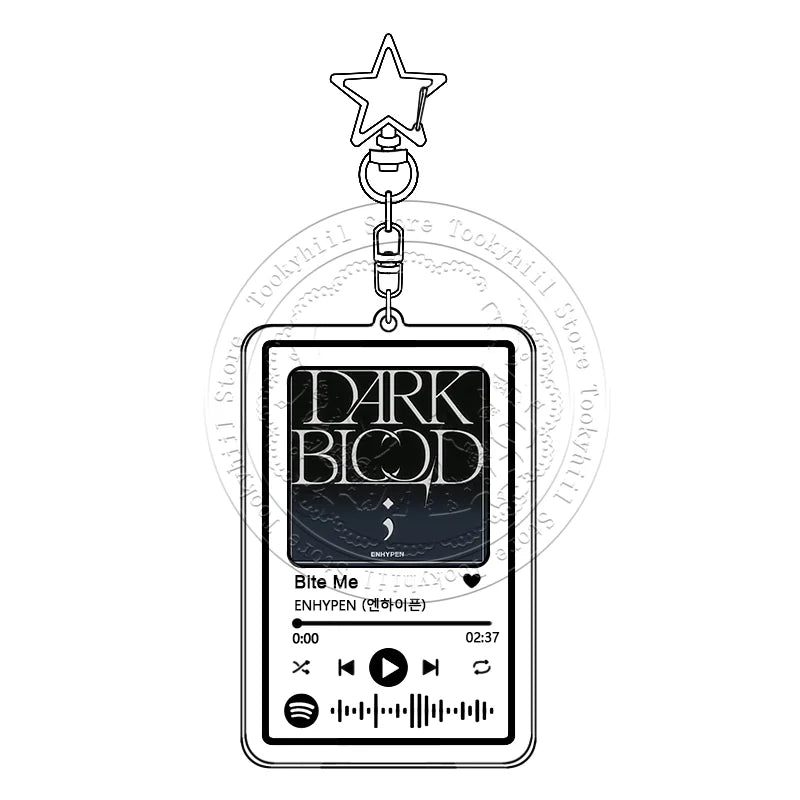 ENHYPEN Music Keychain Main Song Kpop Idea Bag Decorate Accessories Keyring Pop Songs No Doubt Pendant Girl Birthday Gift otakupop.store