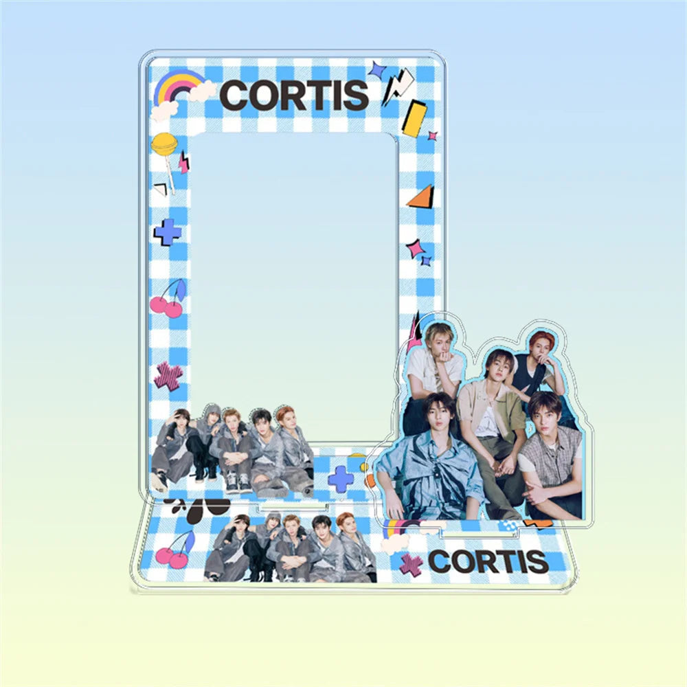 Hot Sale Babymonster ATEEZ CORTIS BINI ZB1 Card Holder Stand Figure TWS KATSEYE NMIXX Cards Sleeve Stand Board Fans Gift Decor otakupop.store