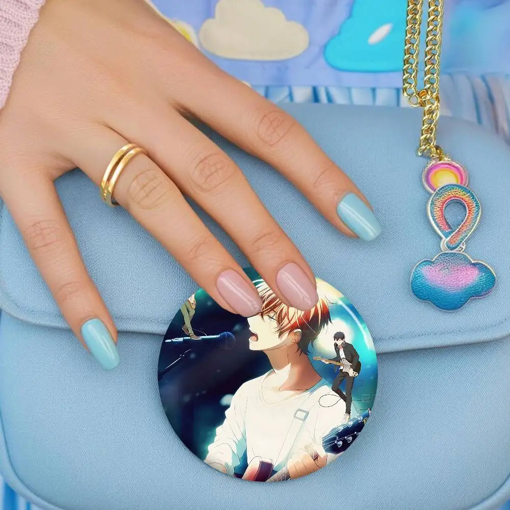 Given Manga Vai Receber Anime Creative Pins Funny Round Snap-in Brooch Badge Backpack Hat Accessories Jewelry Gifts For Friend otakupop.store