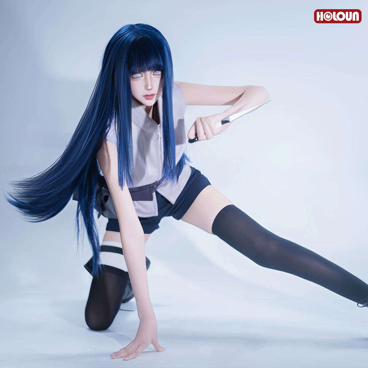 Costume Cosplay Hyuga Hinata – Naruto | Tenue + Perruque