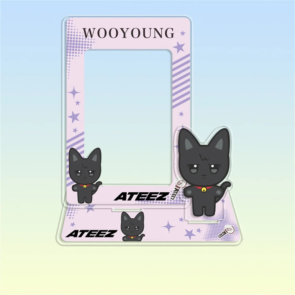 Hot Sale Babymonster ATEEZ CORTIS BINI ZB1 Card Holder Stand Figure TWS KATSEYE NMIXX Cards Sleeve Stand Board Fans Gift Decor otakupop.store