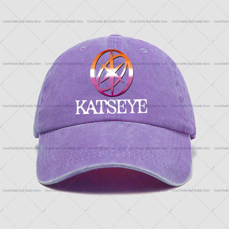 K-pop Idol K-katseye Print Baseball Caps for Girls Harajuku Hats Washed Retro Hats Men Women Vintage Spring Autumn Headgear otakupop.store