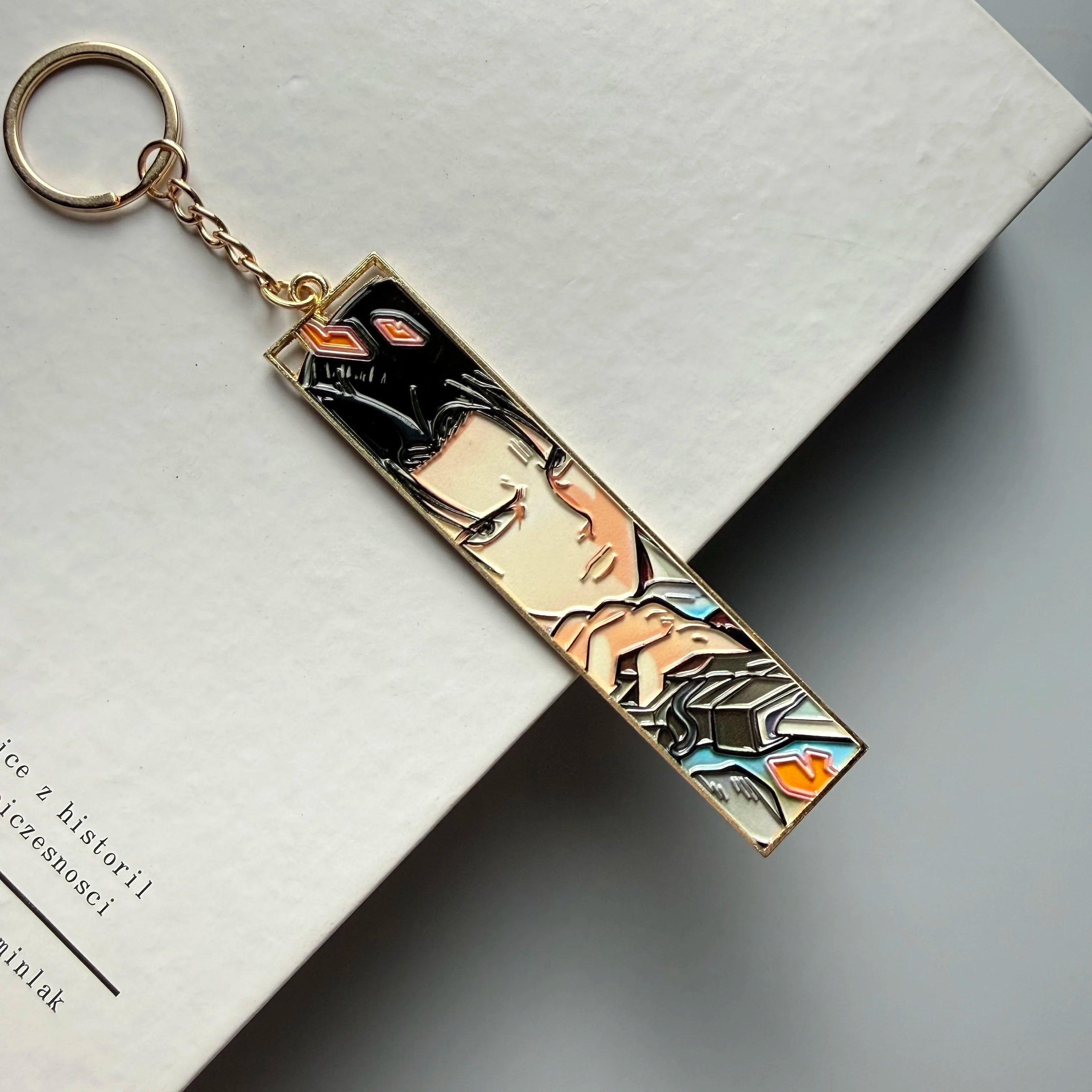Anime Metal Hollow Out Keychains Bookmark Cute Jet Manga Fashion Bag Key Tag Jewelry Accessory Key Ring Holder Gift Anime otakupop.store