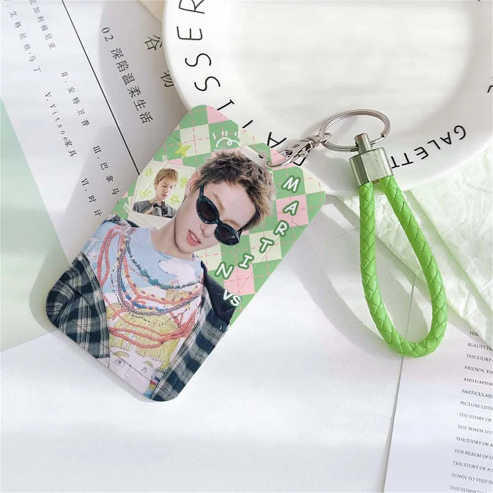 CORTIS Cards Holder Keychain Martin James Juhoon Seonghyeon Keonho PVC Card Sleeve Keyring Pendant Fans Gift Bag Accessories otakupop.store