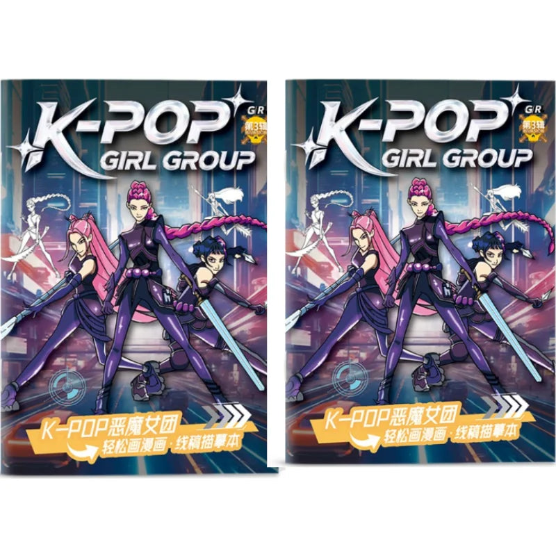 36 pagesCute cartoon Anime K-pop Coloring Book Cute Anime Line Art Drawing Book for Kids Perfect Gift for Fans for Birthday gift otakupop.store