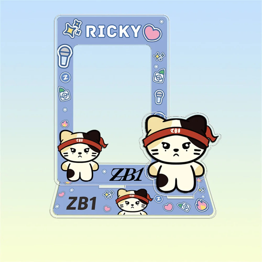 Hot Sale Babymonster ATEEZ CORTIS BINI ZB1 Card Holder Stand Figure TWS KATSEYE NMIXX Cards Sleeve Stand Board Fans Gift Decor otakupop.store