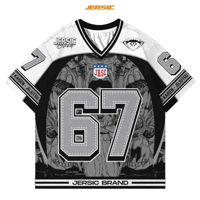  67 Jersey Ryomen Sukuna Jujutsu Kaisen Anime Style Kpop Baseball Hockey Tshirt Fashion Streetwear Anime Daily Unisex Tops Tees otakupop.store