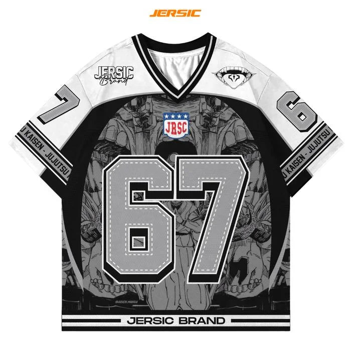  67 Jersey Ryomen Sukuna Jujutsu Kaisen Anime Style Kpop Baseball Hockey Tshirt Fashion Streetwear Anime Daily Unisex Tops Tees otakupop.store