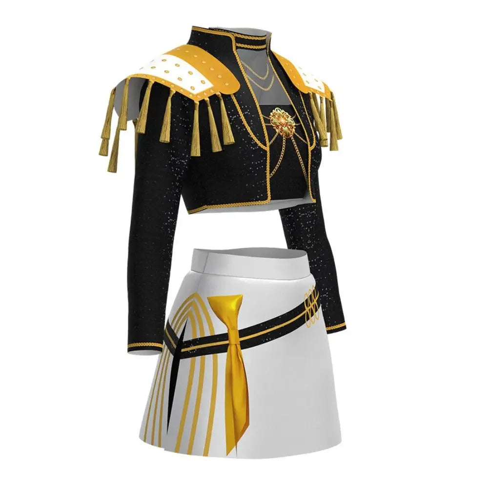 Kids Rumi Zoey Mira Demon Hunters Kpop Cosplay Costume for Child Girls Printed Clothing Roleplay Outfits Halloween Carnival Suit otakupop.store