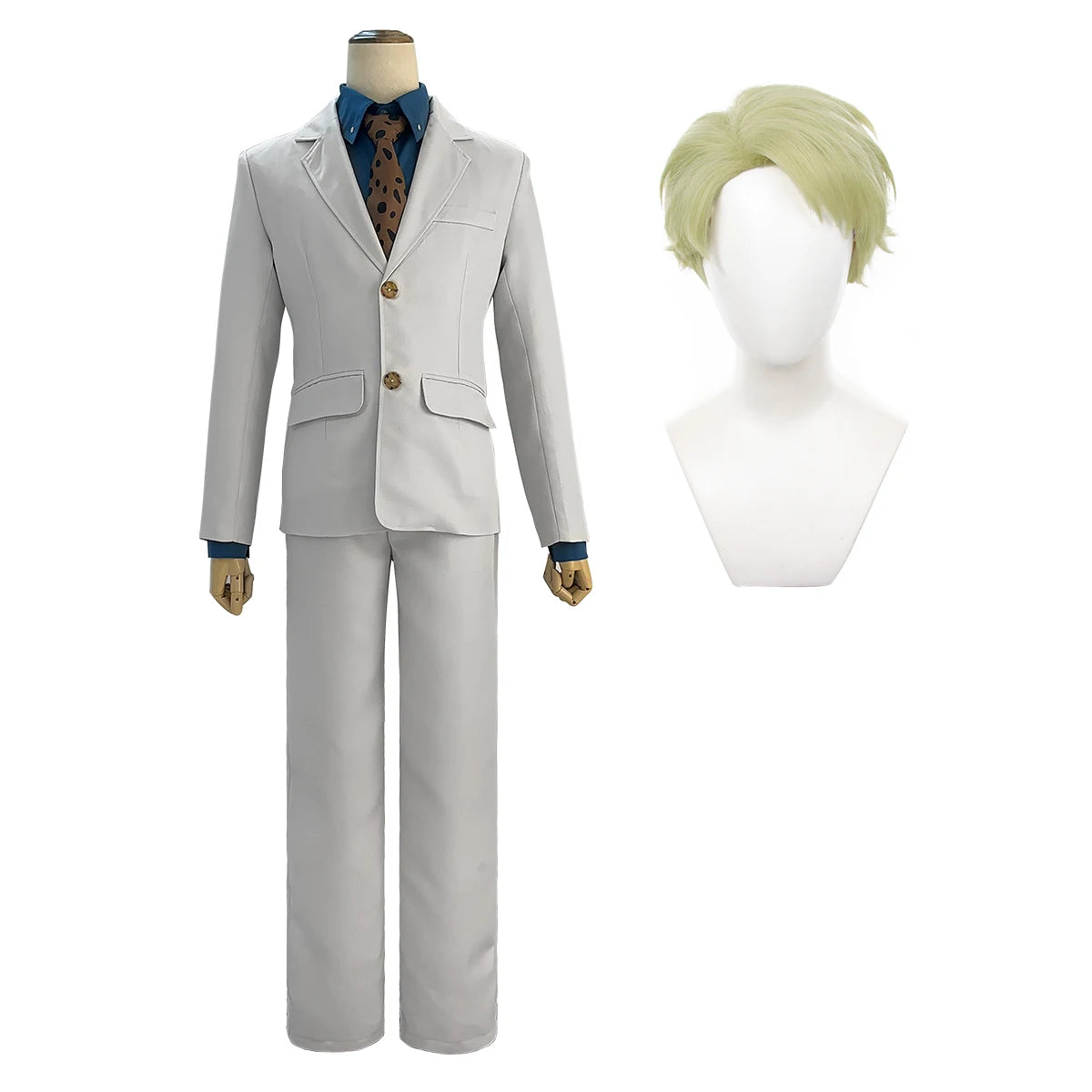 HOLOUN Jujutsu JJK Manga Anime Nanami Kento Cosplay Costume Wig Suit Vest Pants Uniform Rose Net Synthetic Halloween Christmas otakupop.store