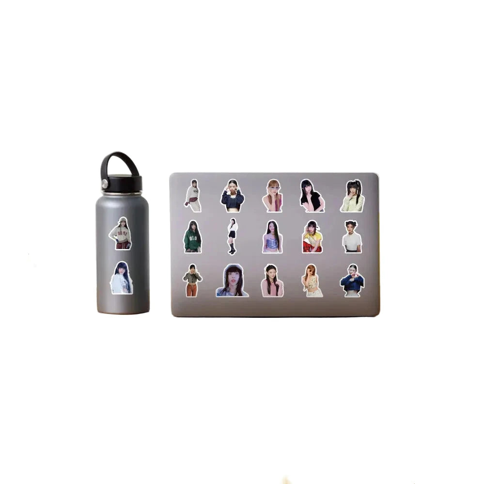 Pack 50 Stickers New Jeans – Autocollants K-pop Cartoon pour Laptop, Téléphone & Journal