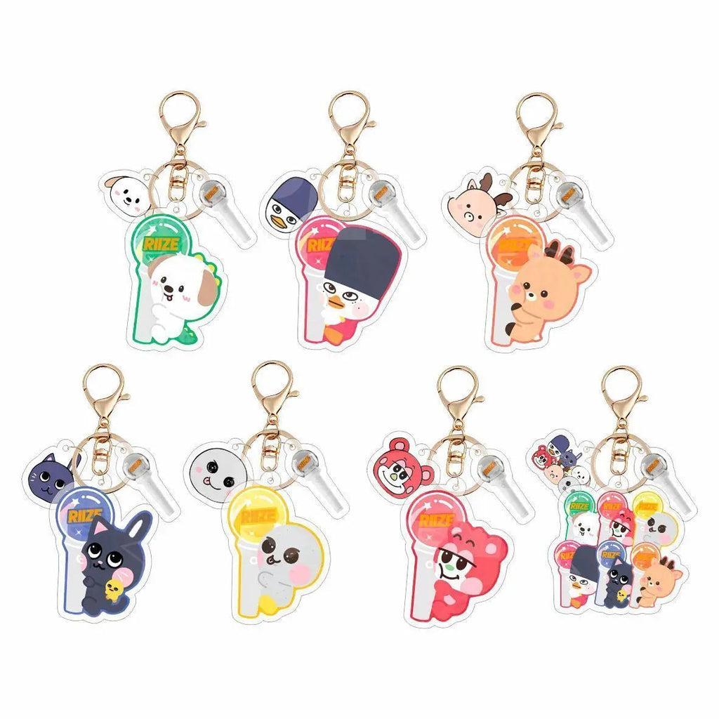 Kpop RIIZEed Lightstick Support Concert Glow Light Stick With Acrylic Keychains Decorations Party Flash Lamp For Fans Gift otakupop.store