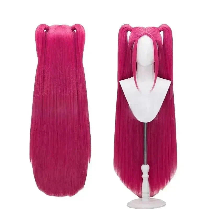 Femme en costume cosplay Rumi Zoey Demon Hunters K-pop avec perruque et tenue complète, tailles XS à XXXL et 110-150 enfant.