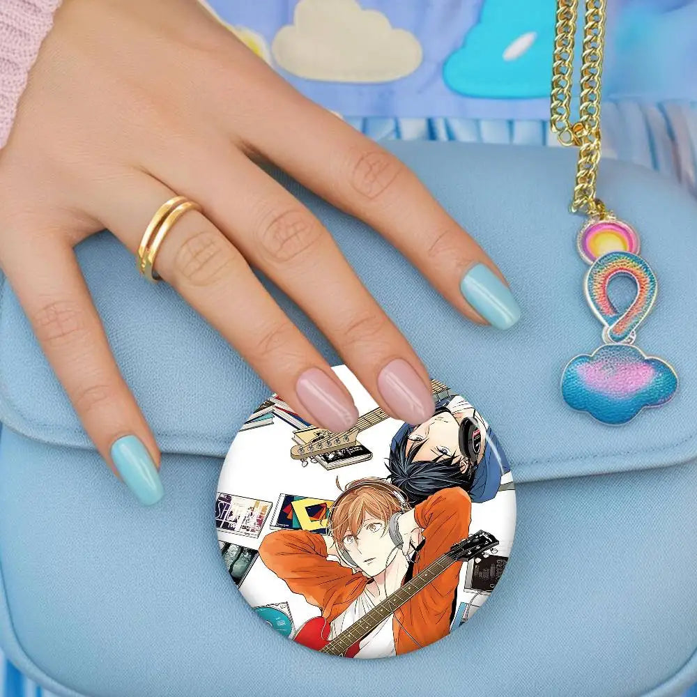 Given Manga Vai Receber Anime Creative Pins Funny Round Snap-in Brooch Badge Backpack Hat Accessories Jewelry Gifts For Friend otakupop.store