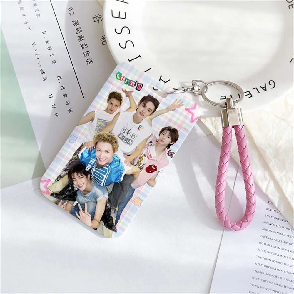 CORTIS Cards Holder Keychain Martin James Juhoon Seonghyeon Keonho PVC Card Sleeve Keyring Pendant Fans Gift Bag Accessories otakupop.store