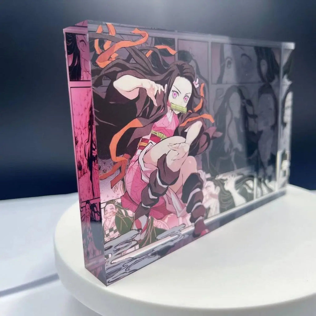 New Demon Slayer Creative High-value Bar Chi Tokitou Muichirou Acrylic Brick Computer Desktop Ornaments Anime Peripheral Gifts otakupop.store
