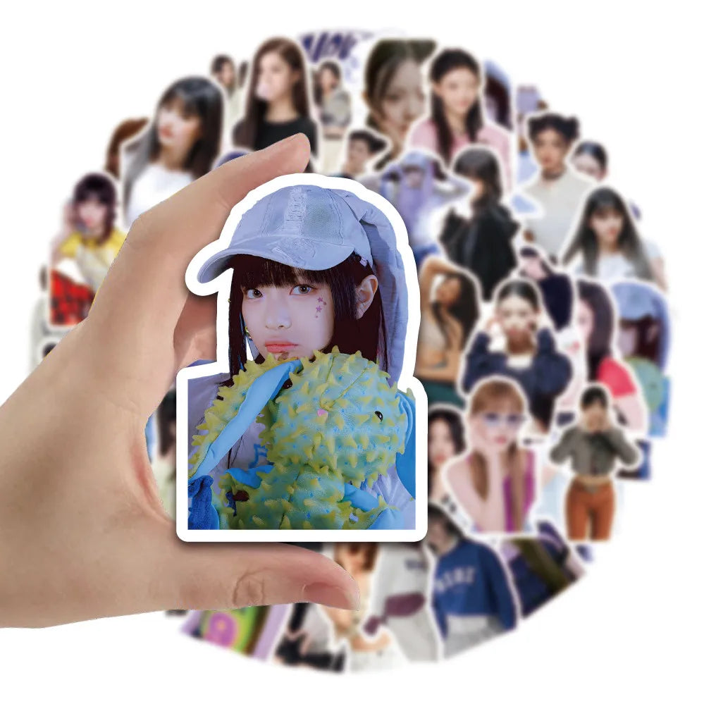 Pack 50 Stickers New Jeans – Autocollants K-pop Cartoon pour Laptop, Téléphone & Journal