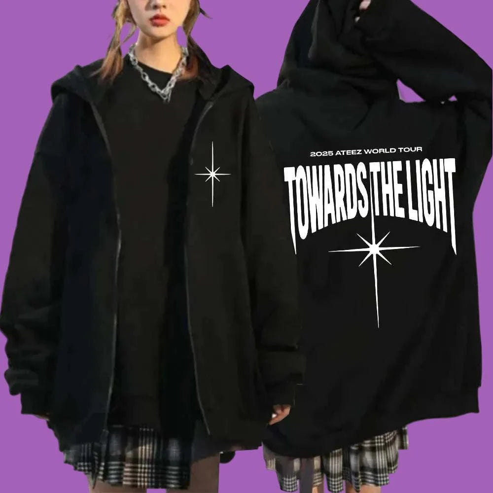 Hoodie Zip ATEEZ – World Tour "Towards The Light" 2025