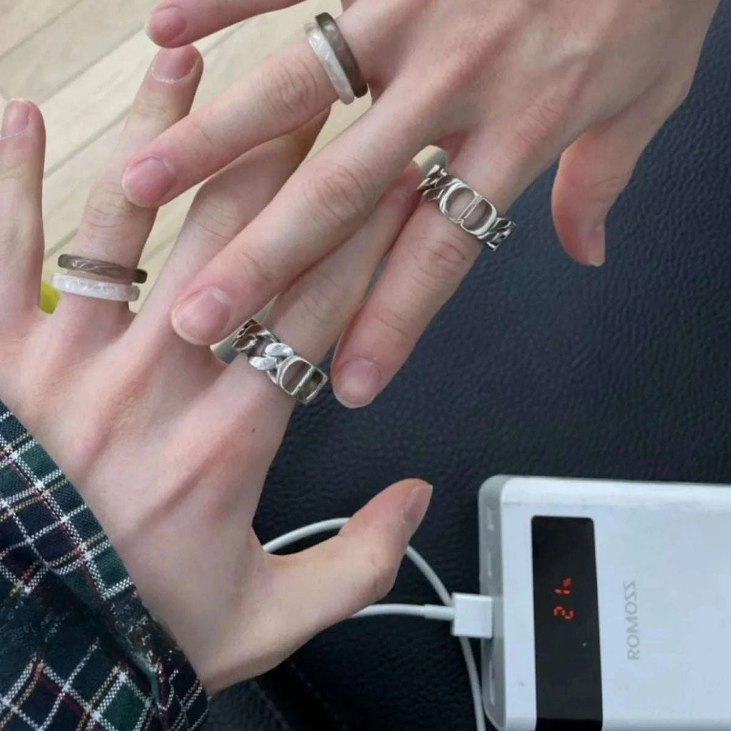 Bague Felix & HyunJin – Stray Kids K-pop | otakupop.store