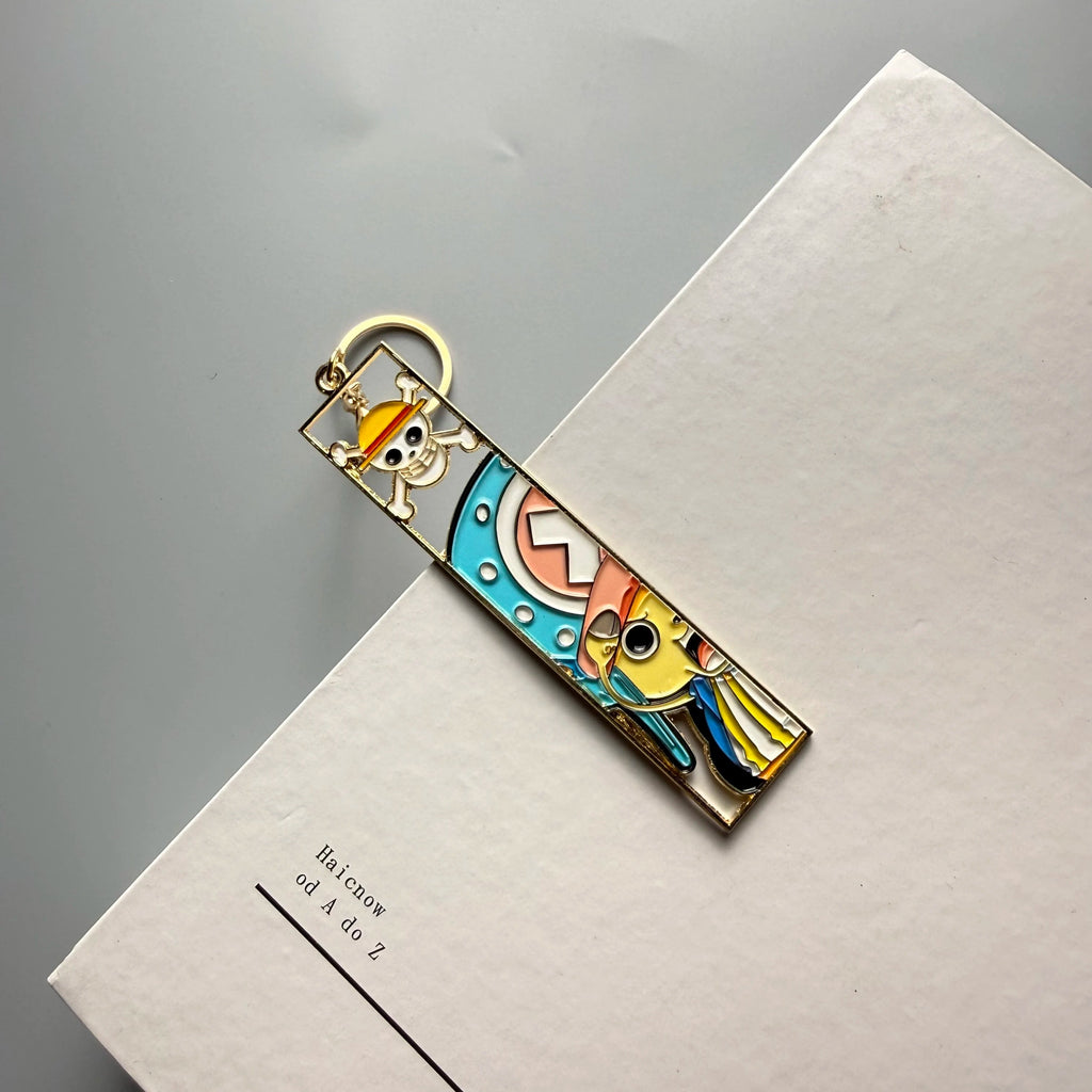 Anime Metal Hollow Out Keychains Bookmark Cute Jet Manga Fashion Bag Key Tag Jewelry Accessory Key Ring Holder Gift Anime otakupop.store