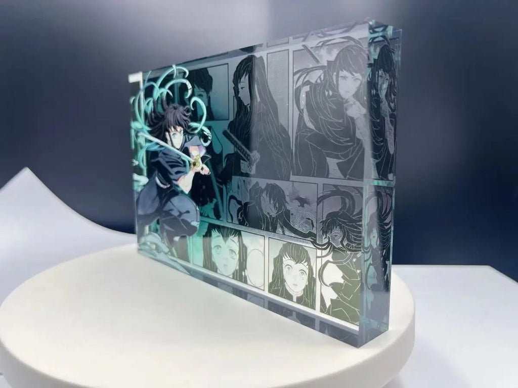 New Demon Slayer Creative High-value Bar Chi Tokitou Muichirou Acrylic Brick Computer Desktop Ornaments Anime Peripheral Gifts otakupop.store