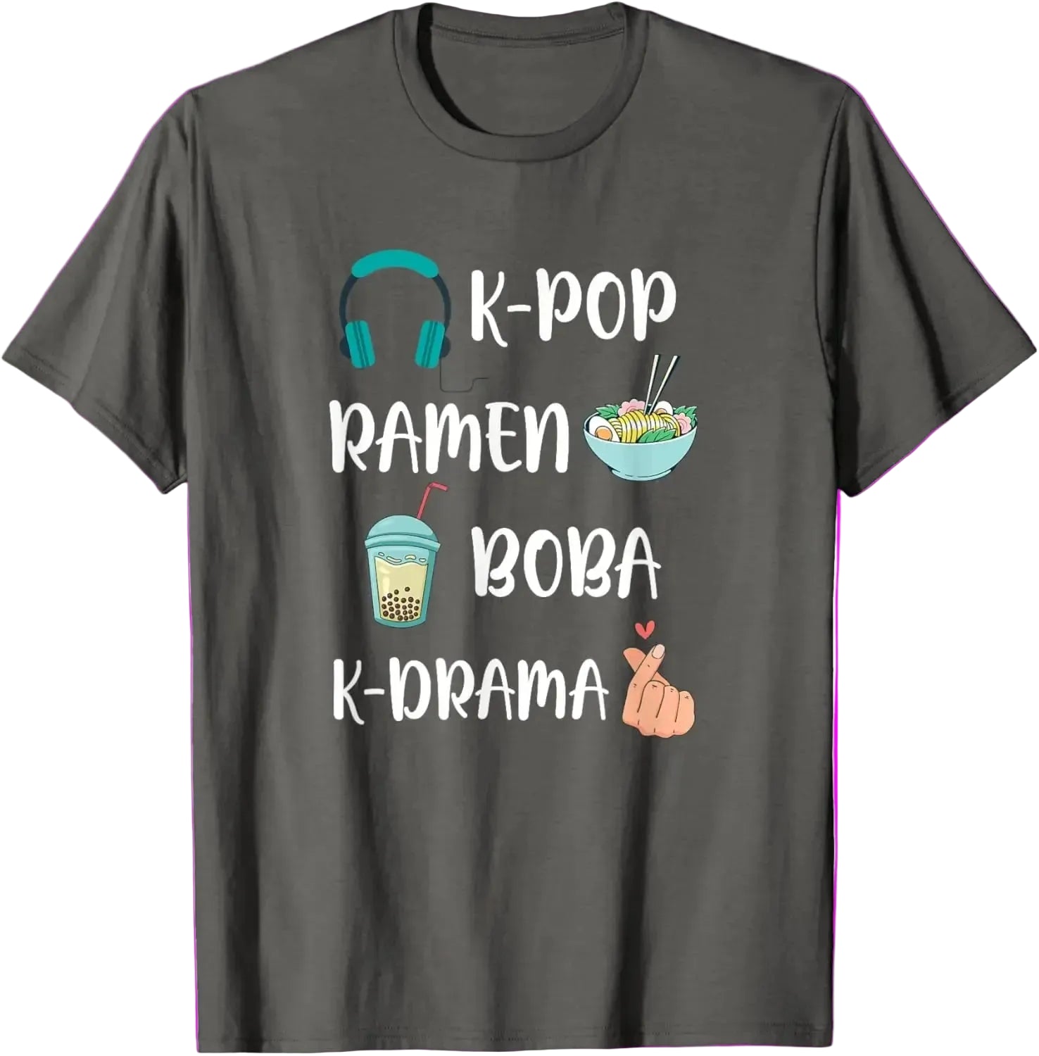 Kawaii K-Pop Ramen Boba Bubble Tea K-Drama Lover T-Shirt otakupop.store