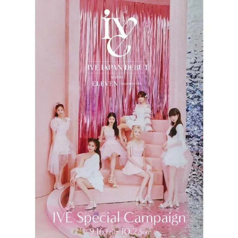 Kpop IVE Poster Wall Art Studio Album I’ve IVE Korean Fashion Cute Group Idol Picture Canvas Painting Room Home Decor Fans Gift otakupop.store