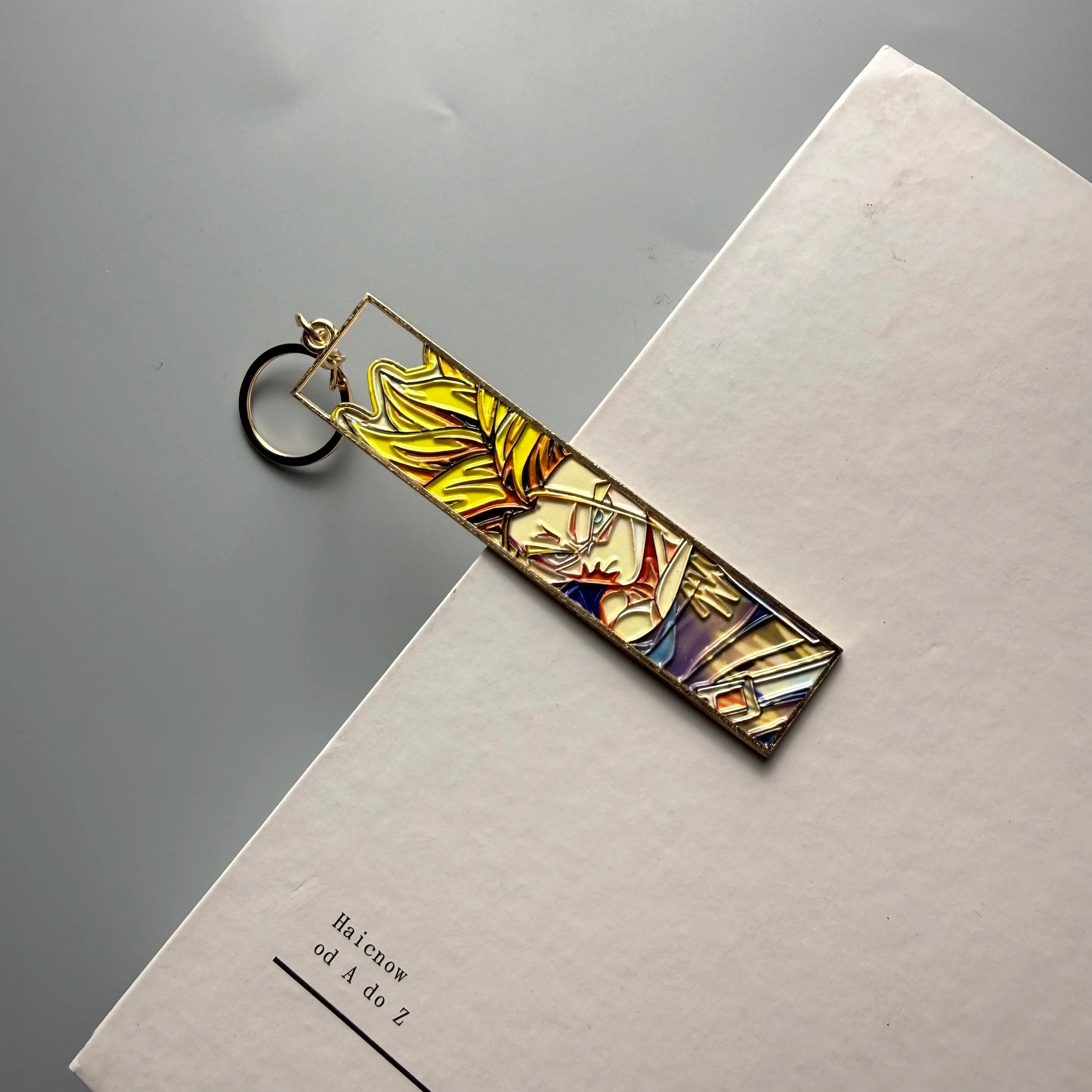 Anime Metal Hollow Out Keychains Bookmark Cute Jet Manga Fashion Bag Key Tag Jewelry Accessory Key Ring Holder Gift Anime otakupop.store