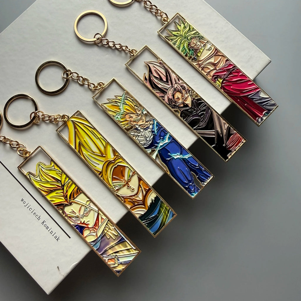 Anime Metal Hollow Out Keychains Bookmark Cute Jet Manga Fashion Bag Key Tag Jewelry Accessory Key Ring Holder Gift Anime otakupop.store