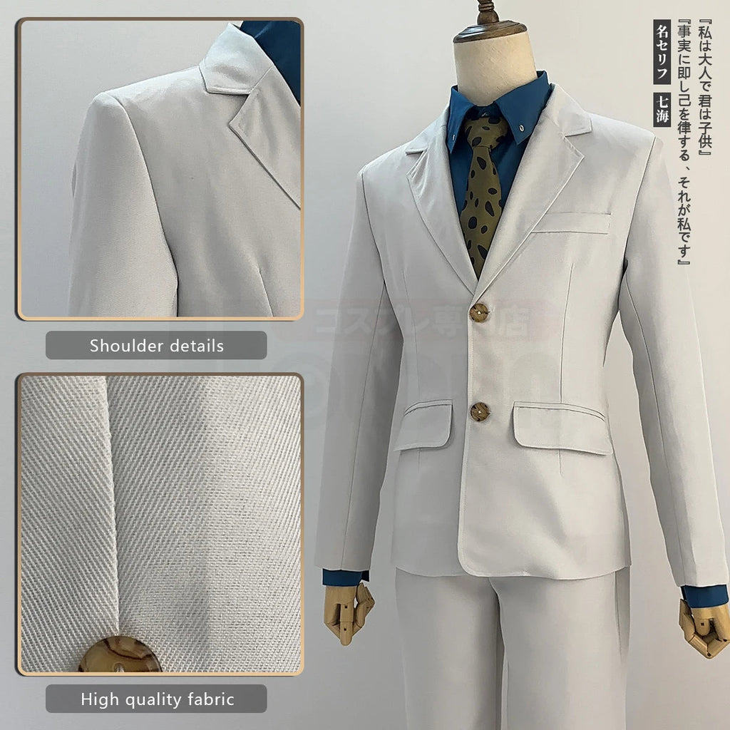 HOLOUN Jujutsu JJK Manga Anime Nanami Kento Cosplay Costume Wig Suit Vest Pants Uniform Rose Net Synthetic Halloween Christmas otakupop.store
