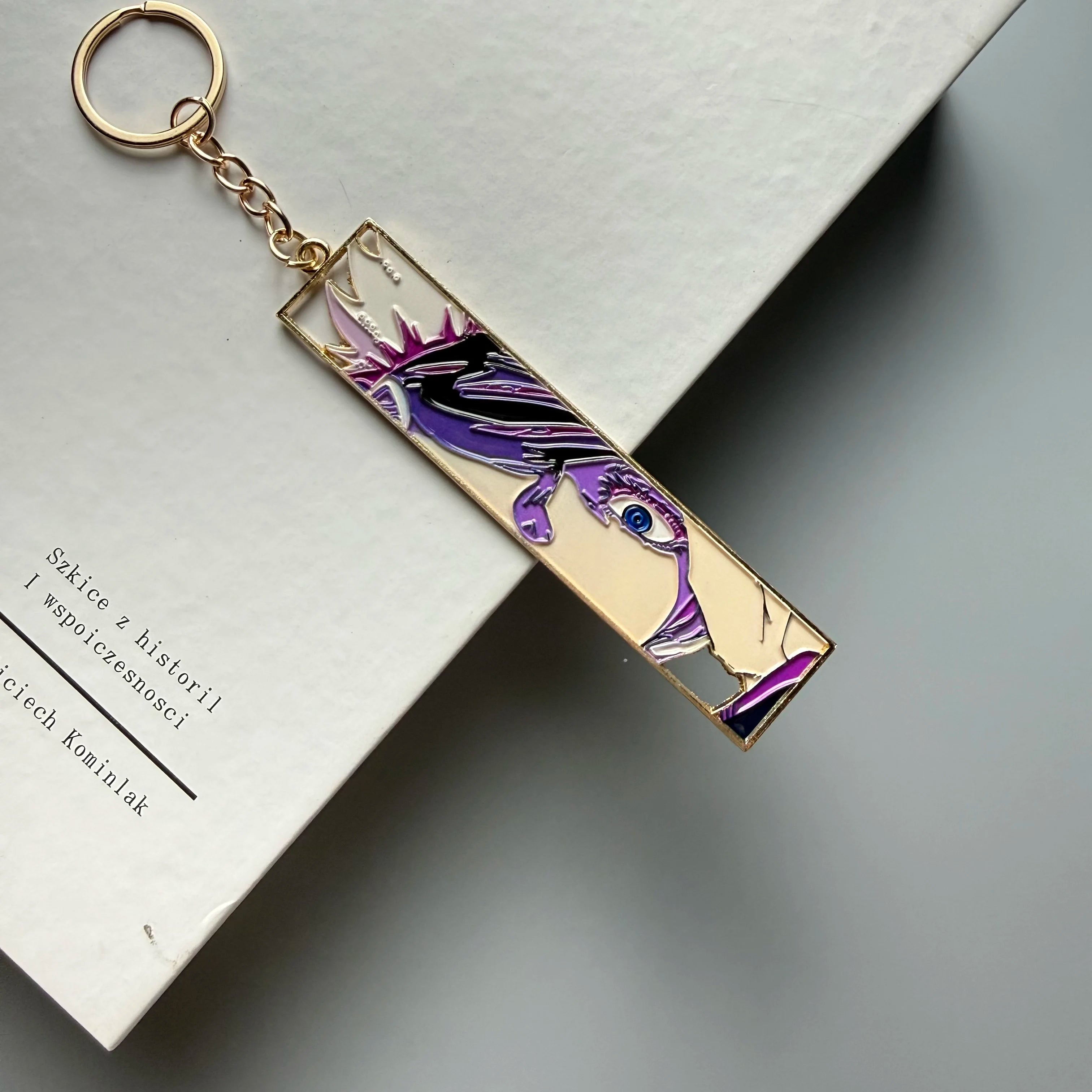 Anime Metal Hollow Out Keychains Bookmark Cute Jet Manga Fashion Bag Key Tag Jewelry Accessory Key Ring Holder Gift Anime otakupop.store